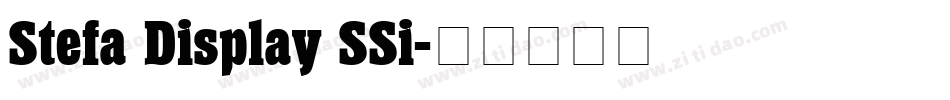 Stefa Display SSi字体转换